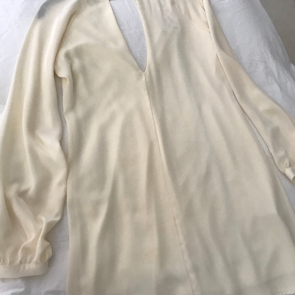 Ivory Flowing Mini-Dress